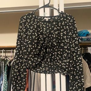 Floral Flowy crop top